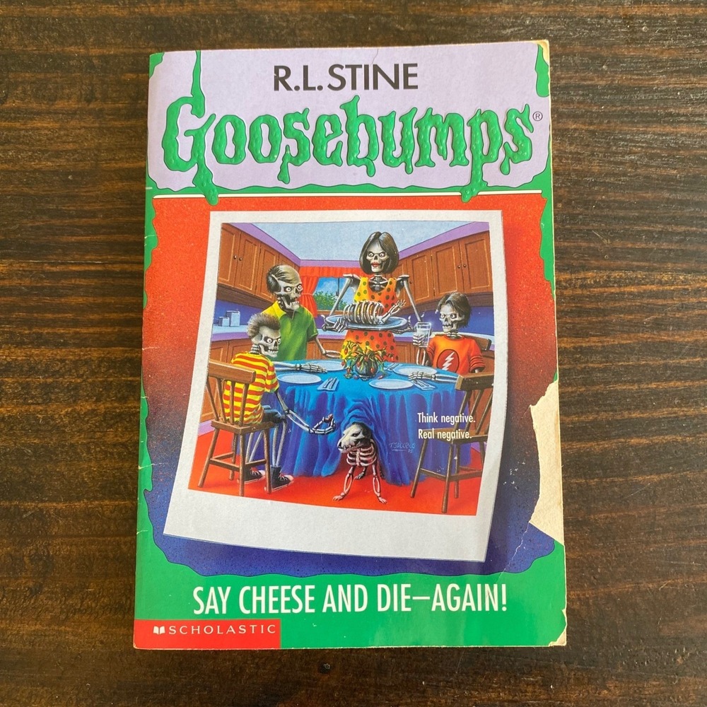 Goosebumps Say Cheese and Die Again RL Stine Childrens Horror Book First Edition